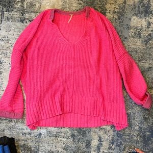 Free People Pink Sweater